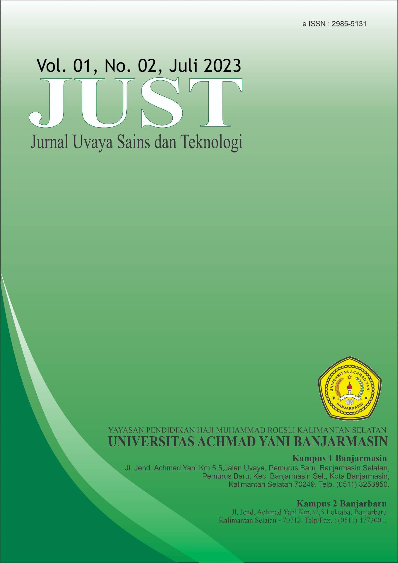 Jurnal Uvaya Sains Dan Teknologi